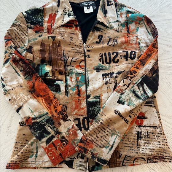 Women’s Multicolor Graphic Jacket - Picture 1 of 3